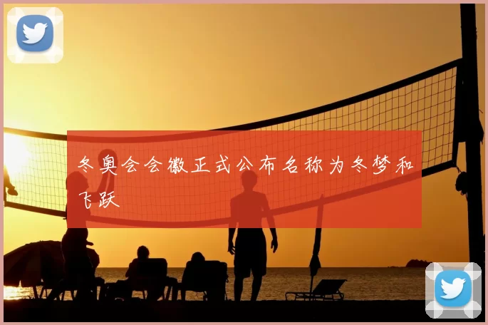 冬奥会会徽正式公布名称为冬梦和飞跃